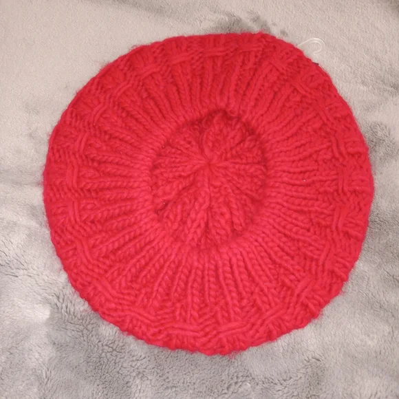 Nwt Ba-Bo Florence Red Csble Knit Beret OS - Picture 3 of 3